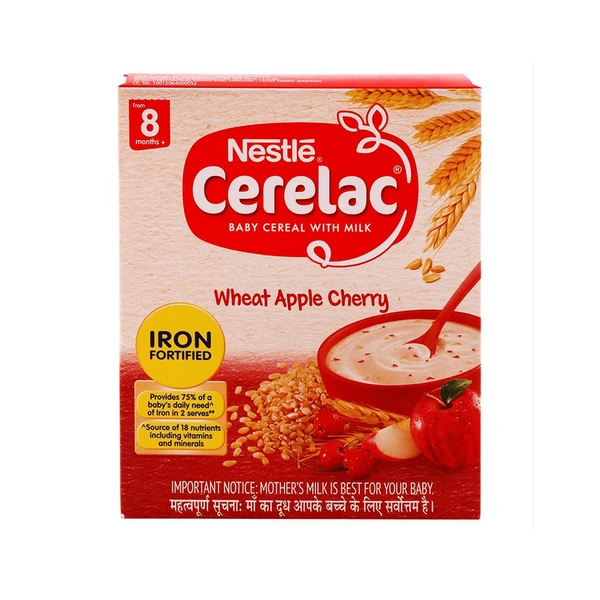 Nestle Cerelac From 8 To 12 Months - 300gm, Wheat Apple Cherry