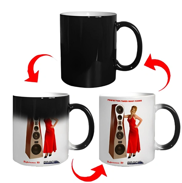 Magic Sparkle Cup With Your Photo/Design (UP08) - Large (4*3 Inch.)