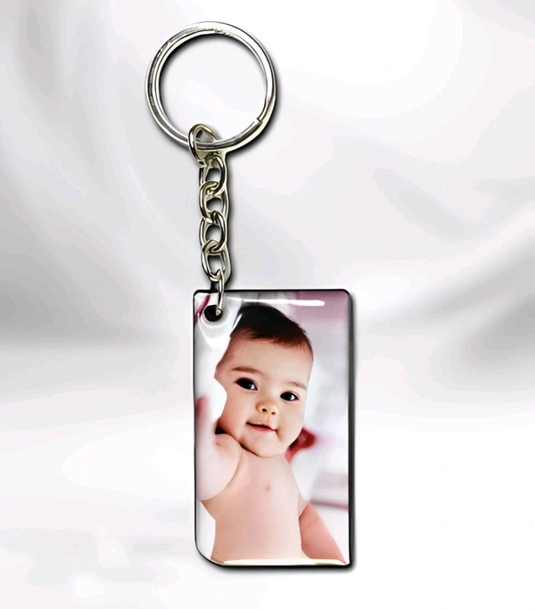 One Side Keyring With Your Photo/Design (UP01_S) - App. 5 Cm
