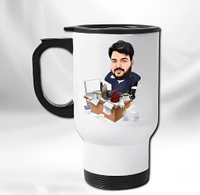 Travel Cup With Your Photo/Design (UP10) - Large (6*3.5 Inch.)