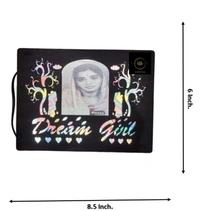 Photo Frame LED_Dream Girl With photo(UP22) - Made Up Of WOOD (6*8.5 Inch.)