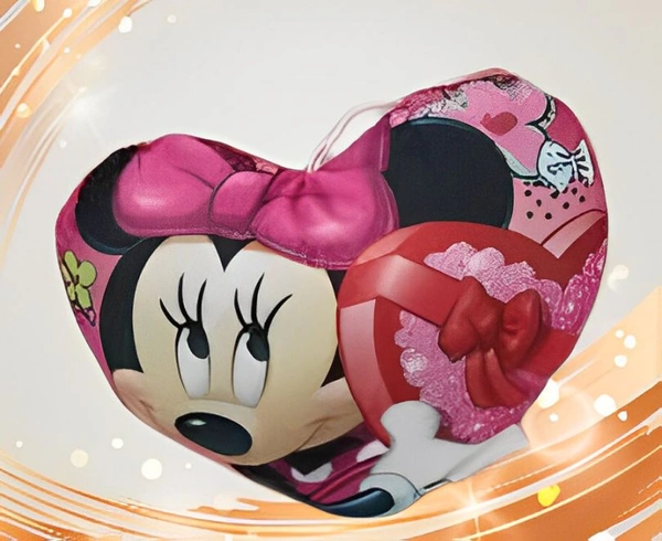 Mini Cushion With Your Photo(UP20) - Red, (3.5*4 Inch.)