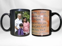 Two Tone Patched Cup With Your Photo/Design (UP05) - Large (4*3 Inch.)