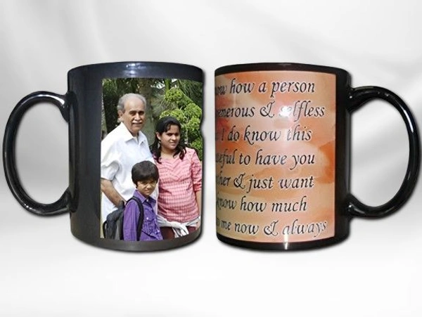 Two Tone Patched Cup With Your Photo/Design (UP05) - Large (4*3 Inch.)