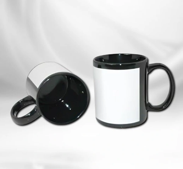 Two Tone Patched Cup With Your Photo/Design (UP05) - Large (4*3 Inch.)