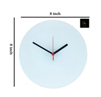 Wall Clock With Your Photo (UP39) - 8*8 Inch. (Round)