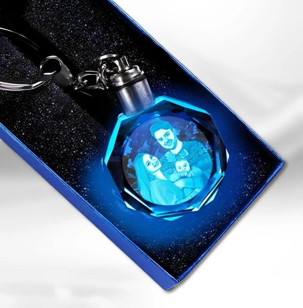 LED Keychain With Your Photo(UP38) - 8 * 2.5 Cm
