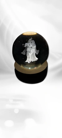 Crystal Ball Light Lamp 3D (DD01) - 8 * 5 Cm
