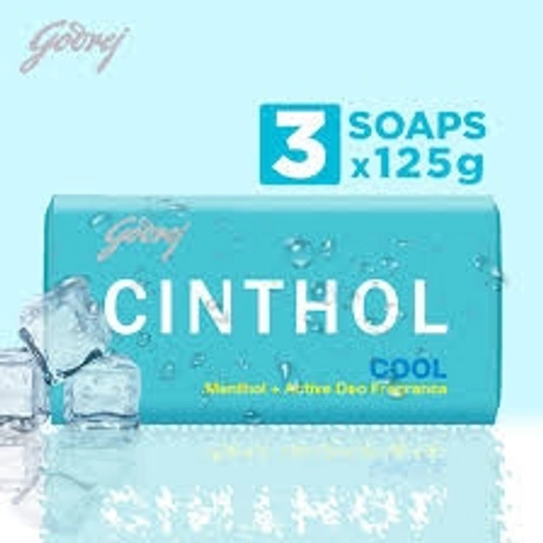 Cinthol Cool Soap - 3U*125gm = 375gm