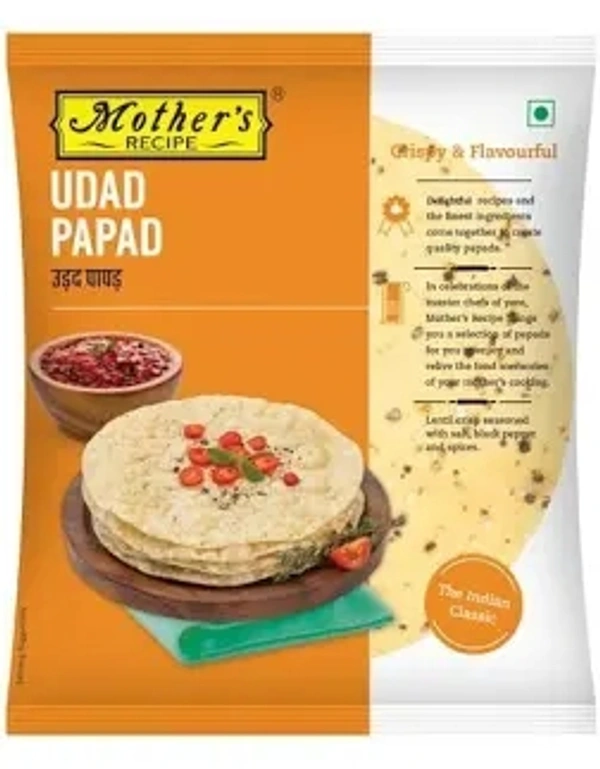 Mother's Recipe Udad Papad - 160gm