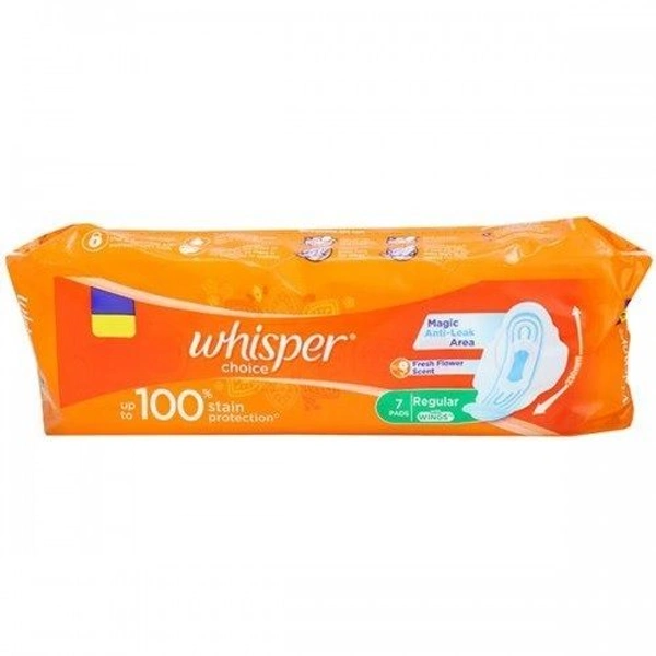 Whisper Choice Regular Pink 7 Pads