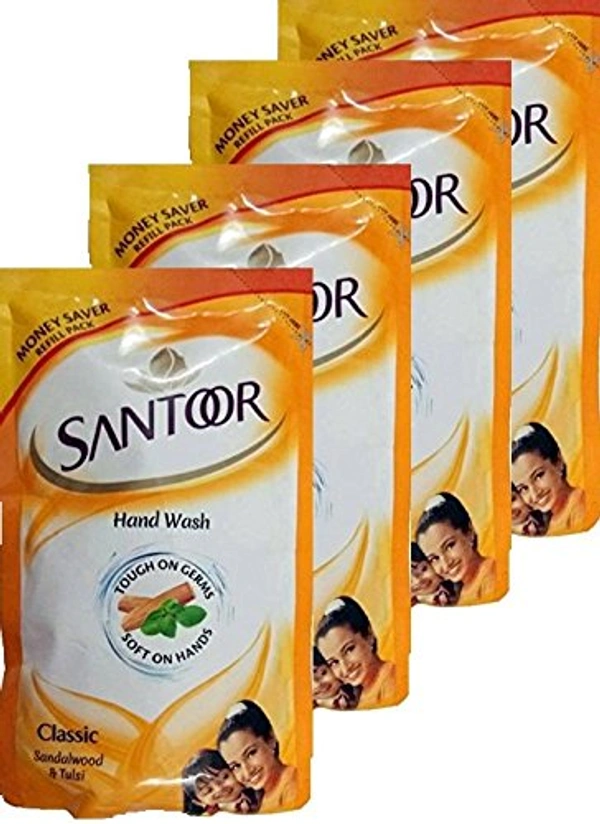 Santoor Handwash Refill Buy 3 Get 1 Free - 180ml*4=720ml