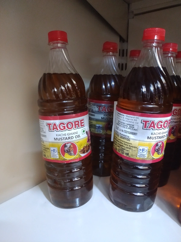 Tagore Kachi Ghani Mustard Oil - 1Ltr
