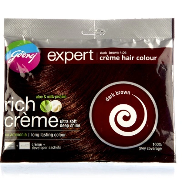Godrej Hair Colour Dark Brown Colour - 20gm+20ml