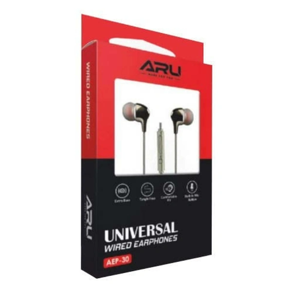 ARU Wired Earphones AEP-30 - GREY
