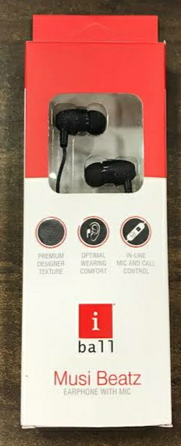 IBALL Musi Beatz Earphones - BLACK