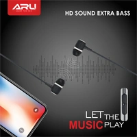 ARU Wired Earphones AEP-44 - BLACK