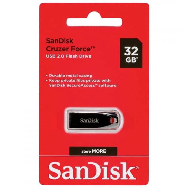 SANDISK Sandisk Cruzer Force 2.0 Metal  32GB Pendrive  - GREY