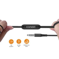 Conekt Wired Earphones M11 Clear - BLACK