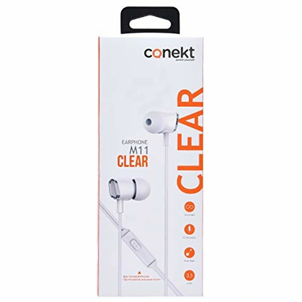 Conekt Wired Earphones M11 Clear - BLACK