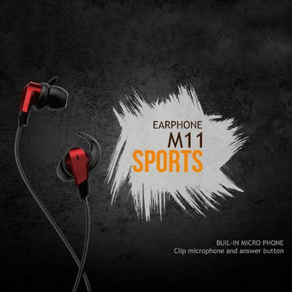 Conekt Wired Earphones M11 Sports - BLACK 