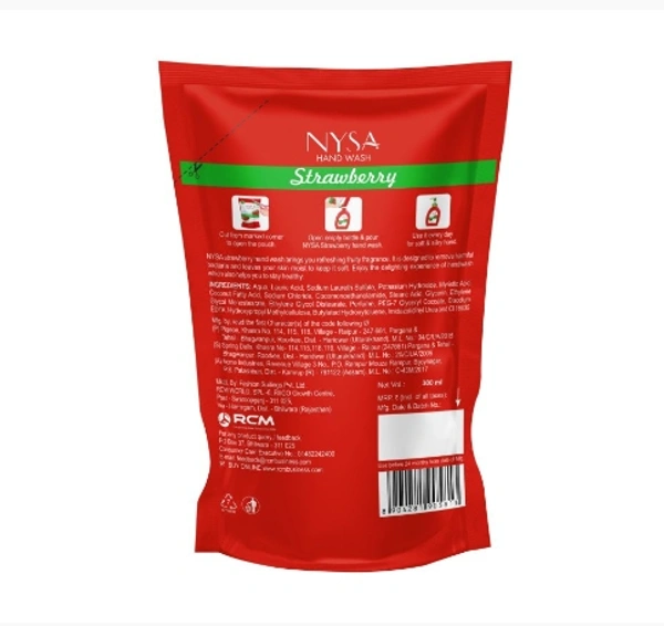 Nysa Strawberry Handwash(300ml) Refill