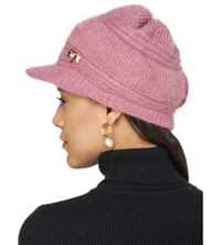 Unisex Woven Solid Wollen Cap  - Free Size