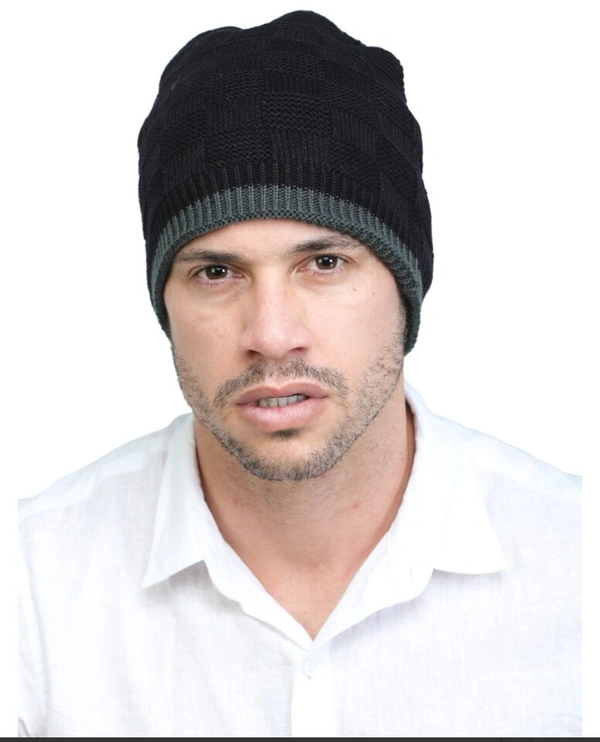 Men's Wollen Cap  - Assorted, Free Size