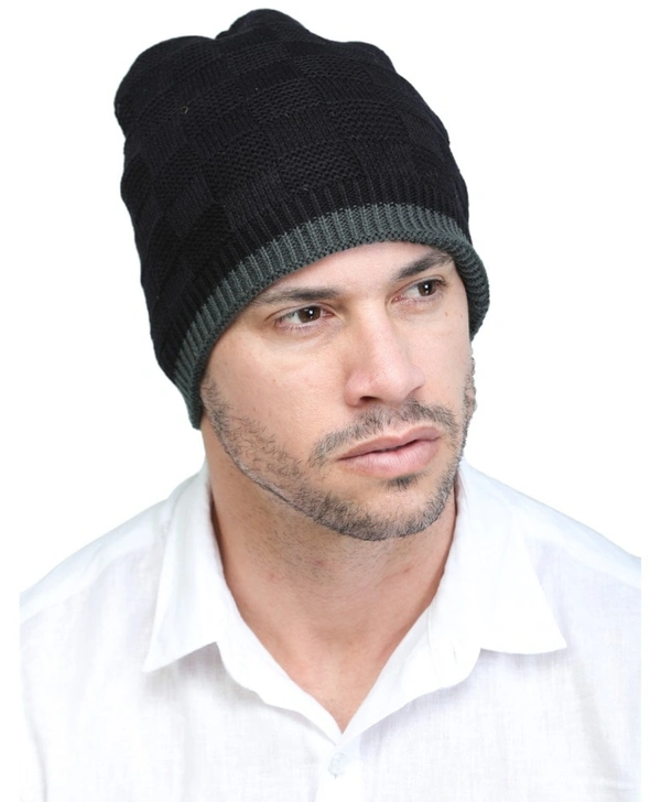 Men's Wollen Cap  - Assorted, Free Size