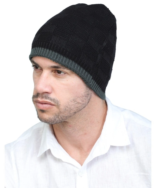 Men's Wollen Cap  - Assorted, Free Size