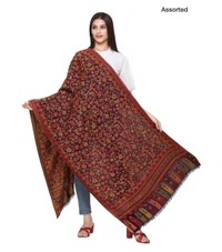 Muffle Assorted Viscose Textured Shawl  - assorted, 70