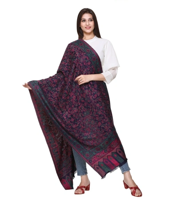 Muffle Assorted Viscose Textured Shawl  - assorted, 70