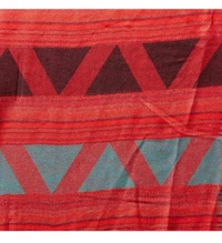 Acrylic Blend Printed Shawl - Red, 80