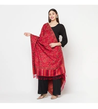 Acrylic Blend Floral Printed Shawl - 80