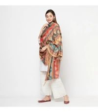 Acrylic Blend Printed Shawl - 80