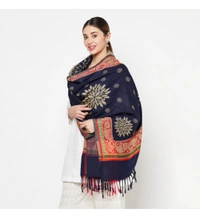 Acrylic Blend Floral Printed Shawl - 80