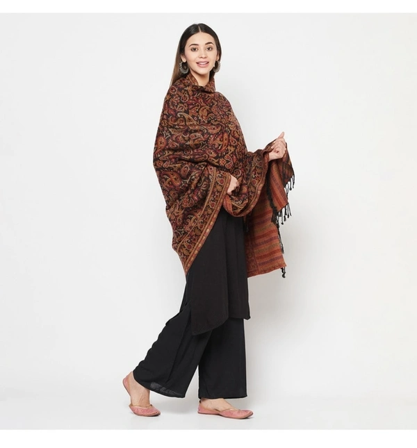 Acrylic Blend Floral Printed Shawl - 80