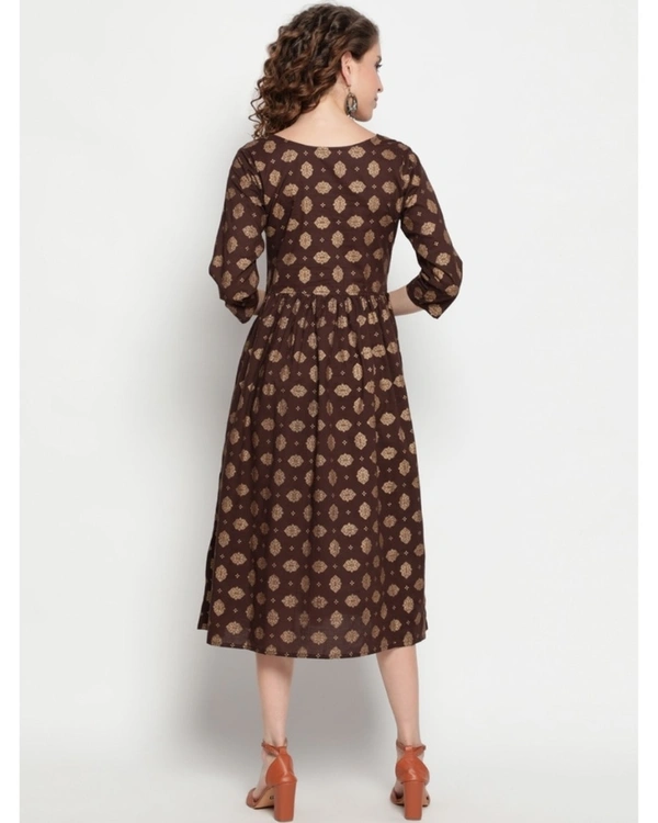 NKS Women's Cotton Printed Dress - S