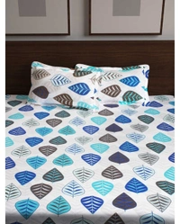 Story@Home Magical Cotton Double Bedsheet with 2 Pillow Covers - Double Bed ( 225 x 250 cm)