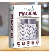 Story@Home Magical 152TC Cotton Double Bedsheet With 2 Pillow Covers - Double ( 225 x 250cm)