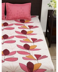Story@Home Magical 152TC Cotton Double Bedsheet With 2 Pillow Covers - Double ( 225 x 250cm)
