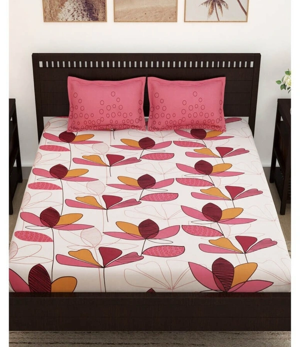 Story@Home Magical 152TC Cotton Double Bedsheet With 2 Pillow Covers - Double ( 225 x 250cm)