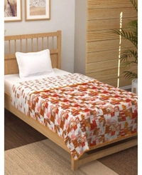 Story@Home 250 GSM Cotton Merlin Reversible Single  Comforter Style Dohar - Single