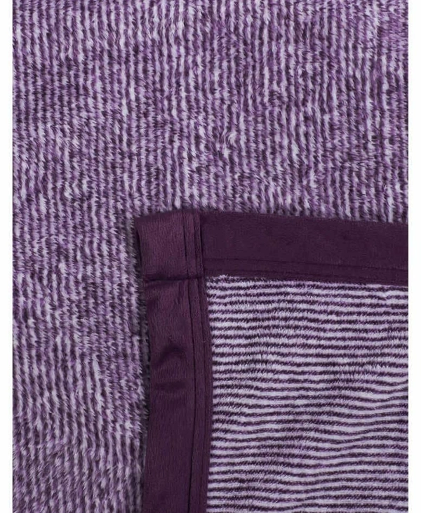 Story@Home 400 GSM Mink Single Flannel Blanket - Single 60 x 92 inch, Purple