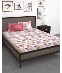 Story@Home Myra 186 TC Cotton 1 Double Bedsheet with 2 Pillow covers - Double Bedsheet - 225 x 250 cm
