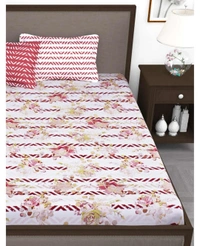 Story@Home Myra 186 TC Cotton 1 Double Bedsheet with 2 Pillow covers - Double Bedsheet - 225 x 250 cm