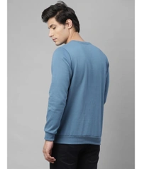 Rigo Men's Full Sleevs Fleece Typography Sweatshirt - L