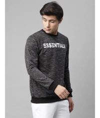 Rigo Men's Full Sleevs Fleece Typography Sweatshirt - L