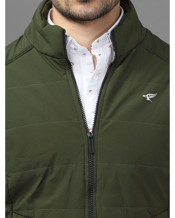 Altair Men's 150gsm Poly Fill Padded Full Sleevs Casual Jacket - Green - XXL