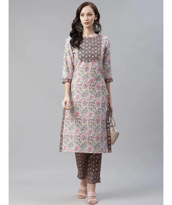 Women's Rayon Kurta & Pant Set  - L